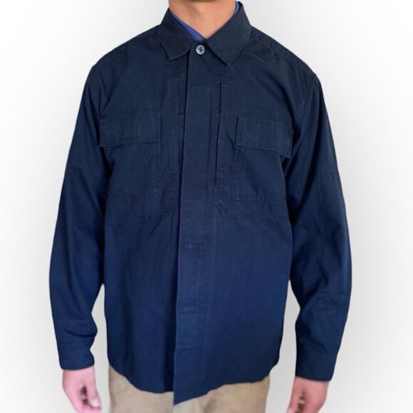 5.11 Tactical Other - 5.11 TACTICAL SERIES TDU® LONG SLEEVE NAVY BLUE BUTTON DOWN SHIRT